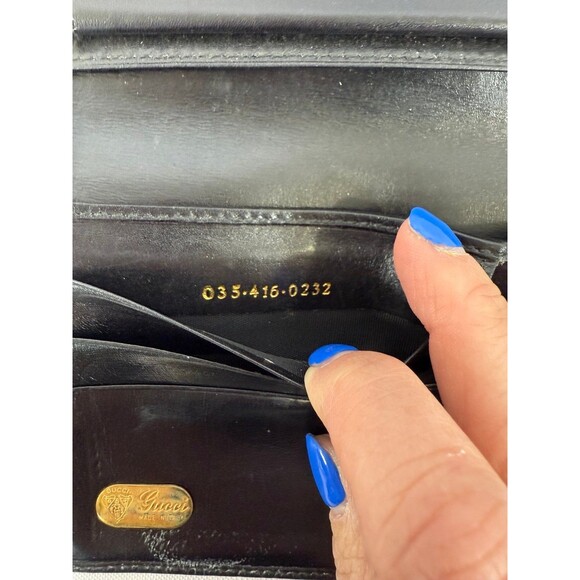 Vintage Gucci Wallet Black Leather - Picture 4 of 7